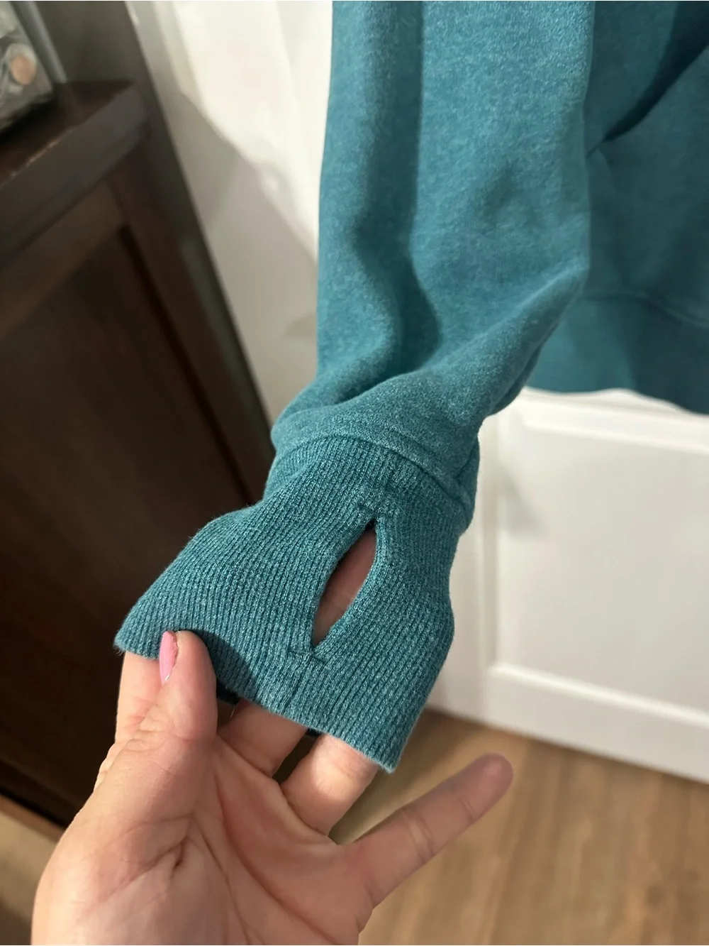 lululemon Teal Zip-Up Hoodie size 12